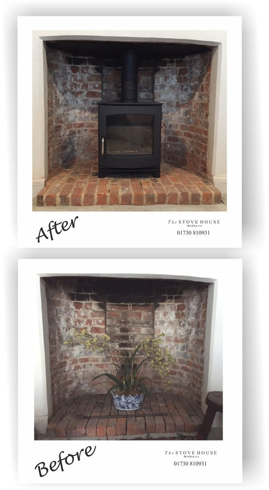 Before and after shots of an Ivar 5 installation