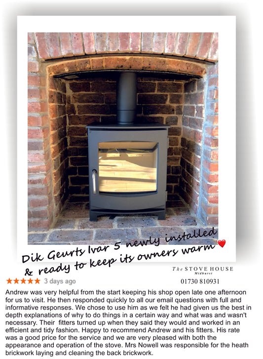 Dik Geurts Ivar 5 Stove Installation