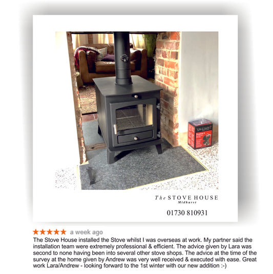 The Hunter Avalon 4 Double Sided Double Depth Wood Burner Supplied and Fitted by The Stove House
