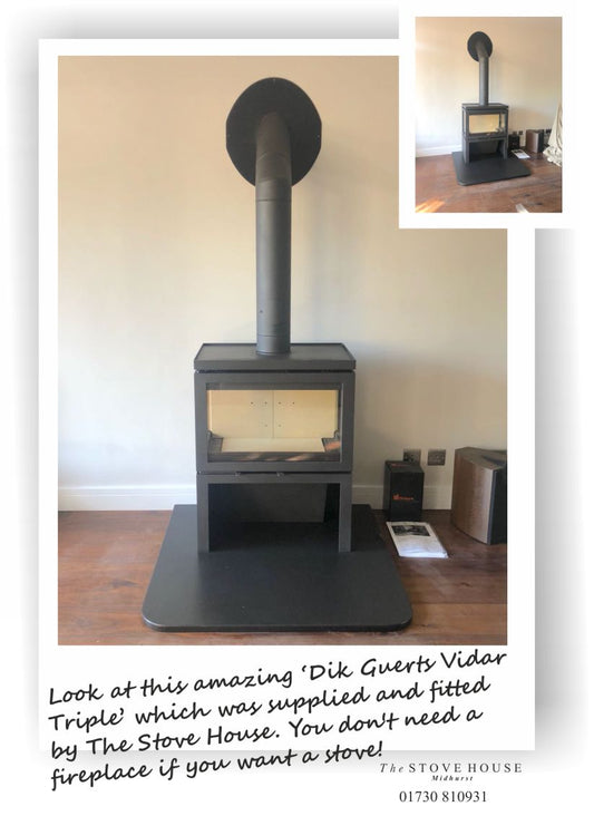 Dik Guerts Vidar Triple Woodburning Stove Supplied and installed by The Stove House