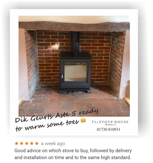 Dik Geurts Aste 5 supplied & installed by The Stove House