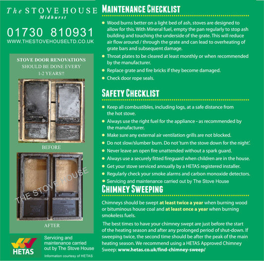 Tips for Servicing and Maintenance on your Wood Burning Stove