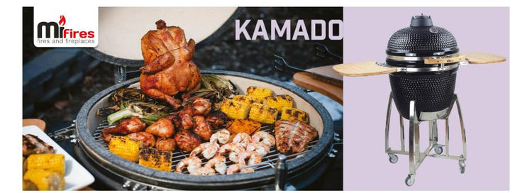 Kamado grill matt black 23" reduced and on offer in our sale. £789 only while stocks last. The Stove house 01730810931