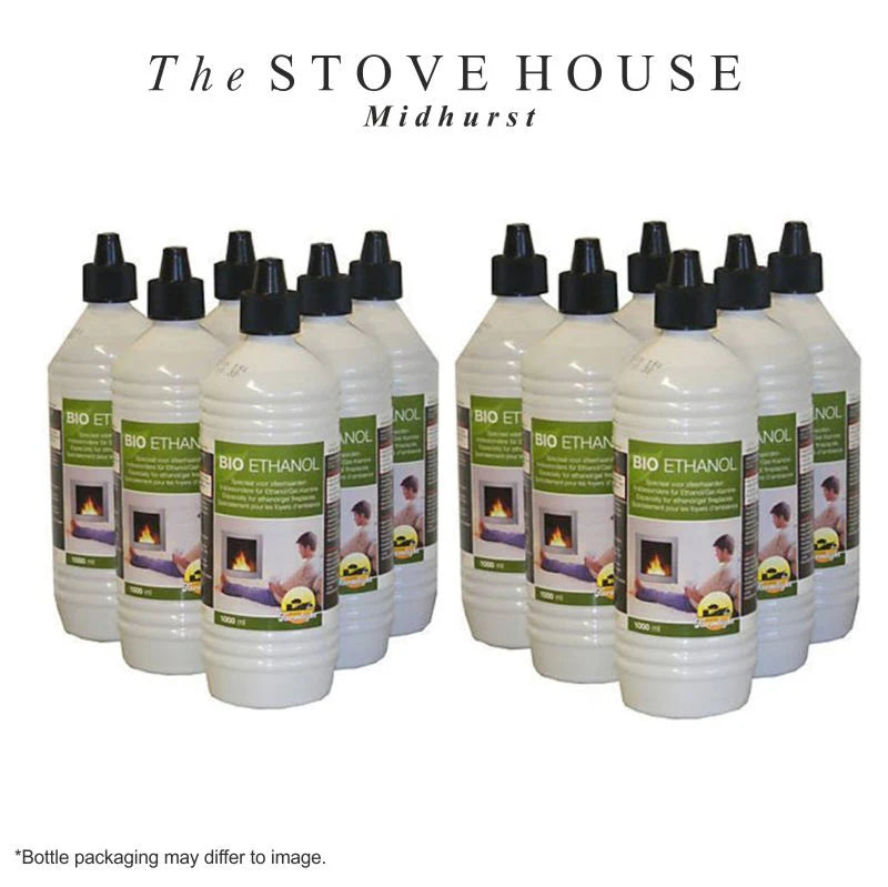 LUXURY SLIMLINE BIOETHANOL STOVE & START UP BUNDLE