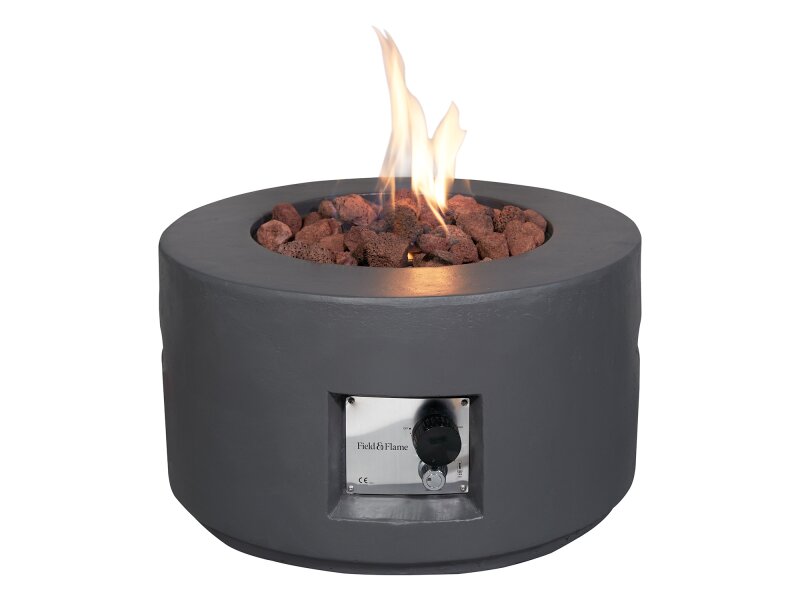 Field & Flame Canna Gas Fire Pit in Grey