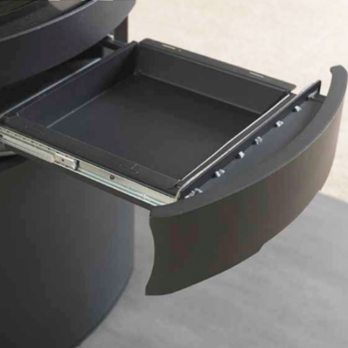 ACR Neo XC Wood Stove. With its sleek black glass door, clean lines, and bold, minimalist form, this Eco Design ready and Defra approved 5kW stove adds more than just heat to your home at The Stove House Ltd. West Sussex.