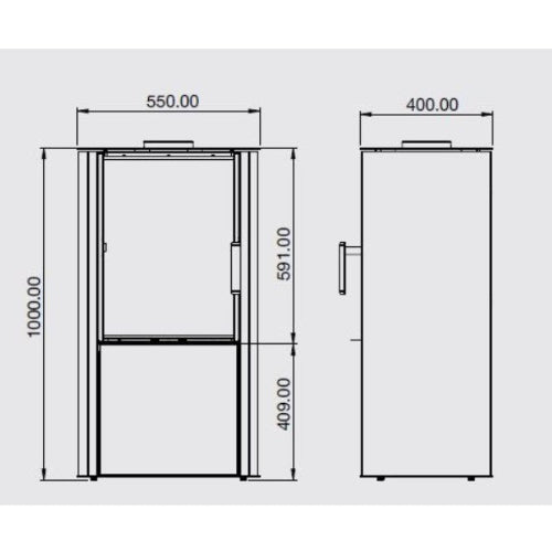 The Osprey 5 is a 5kW contemporary Eco Design Ready 2022, Defra approved, freestanding wood-burning stove, ideal for most living spaces at The Stove House Ltd. West Sussex.