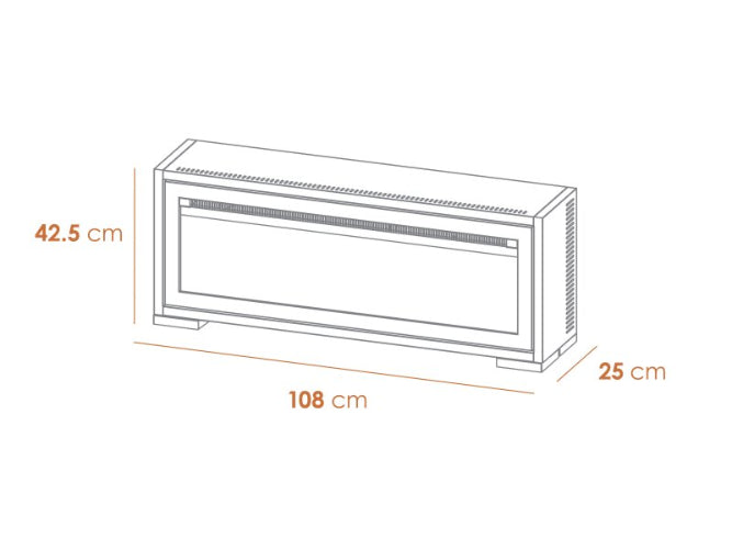 Acantha Vision Electric Media Stove - Black. With the atmospheric log fuel bed, 3D LED flame effect technology, and seven colour settings at The Stove House Ltd. West Sussex.