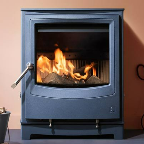 Arada Farringdon Large Eco Ecodesign Ready compact wood and solid fuel stove at The Stove House Ltd. West Sussex.