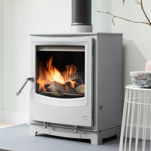 Arada Farringdon Medium Eco Ecodesign Ready compact wood and solid fuel stove at The Stove House Ltd. West Sussex.