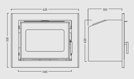 Ashbrook Eco Inset Wood Stove - The Stove House Ltd