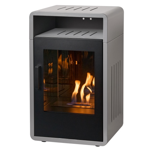 Bellini - Bioethanol Modern Stove burning bio ethanol eco fuel, which means it doesn't need a chimney. Available at The Stove House Ltd. West Sussex.