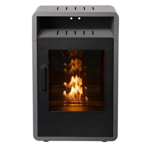 Bellini - Bioethanol Modern Stove burning bio ethanol eco fuel, which means it doesn't need a chimney. Available at The Stove House Ltd. West Sussex.
