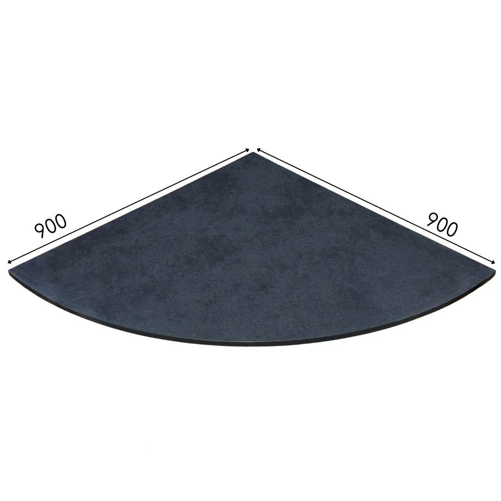 Brazilian Black Riven Slate Quadrant black hearth for bioethanol stoves to sit / stand on