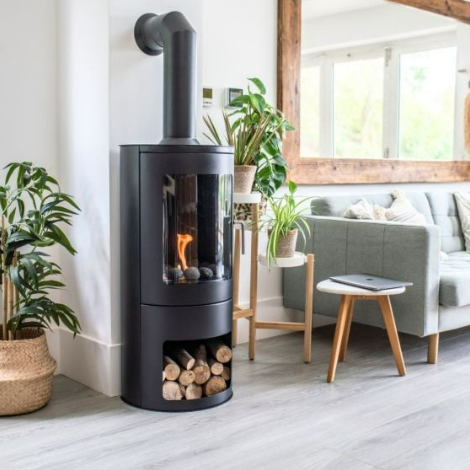 Burford Bioethanol Stove. No chimney or flue required as smoke free at The Stove House Ltd. West Sussex.