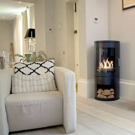 Burford Bioethanol Stove. No chimney or flue required as smoke free at The Stove House Ltd. West Sussex.