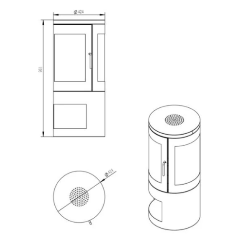 Howarth White Bioethanol Modern Stove / No Flue - The Stove House