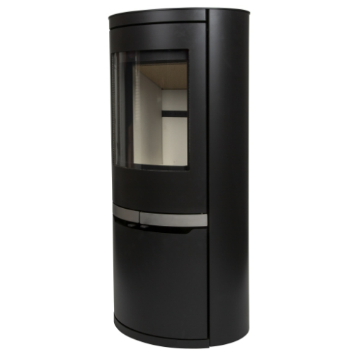 Mi-Fires Ovale T-Tall with Door Wood Stove. 5kW - ECODesign 2022 Wood Burning Stove. 82.9% Efficiency, A+ Energy Rating, Smoke Control Area Exempt at The Stove House Ltd. West Sussex.