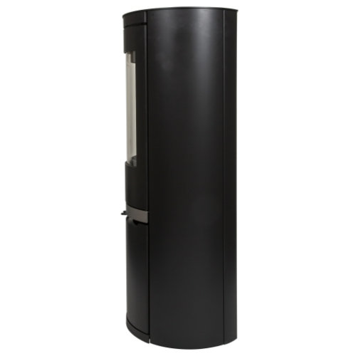 Mi-Fires Ovale T-Tall with Door Wood Stove. 5kW - ECODesign 2022 Wood Burning Stove. 82.9% Efficiency, A+ Energy Rating, Smoke Control Area Exempt at The Stove House Ltd. West Sussex.
