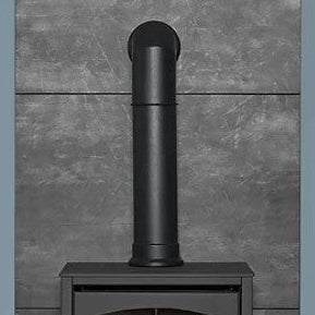 OKO S2 Freestanding Bioethanol Stove in Charcoal grey requires no flue/chimney at The Stove House Ltd. West Sussex.