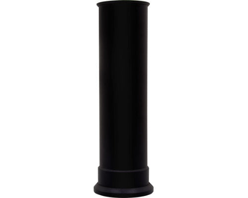 OKO Straight Length Stove Pipe - ABS Plastic in Black for electric and OKO bioethanol stoves at The Stove House Ltd. West Sussex.