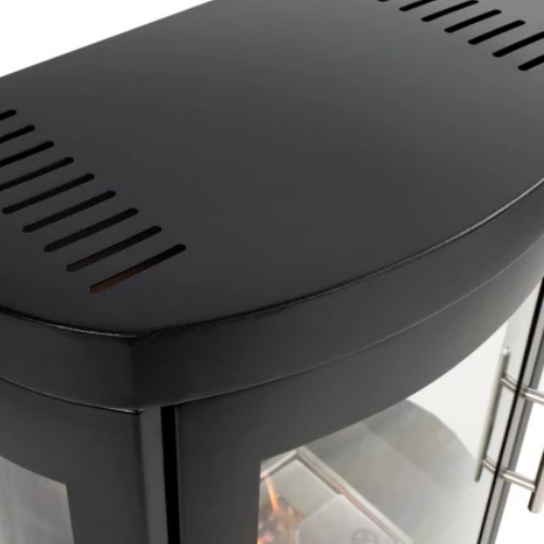 Oregon Wall-Mounted Bioethanol Stove. A traditional, wood stove-like 1.9kW bioethanol fireplace that is easily mounted on the wall without the need for a chimney at The Stove House Ltd., West Sussex.