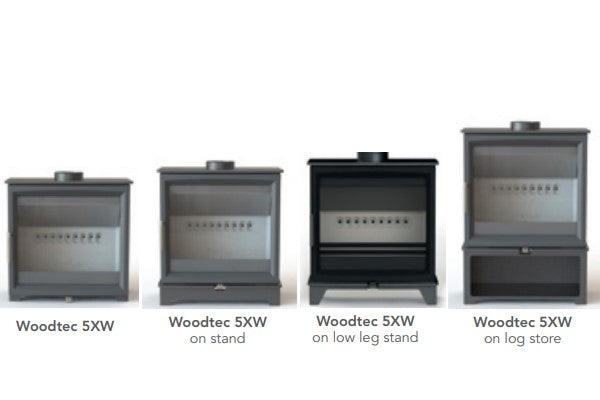 Charlton & Jenrick Woodtec 5XW Extra Wide 5kW Wood Burning Stove - The Stove House Ltd