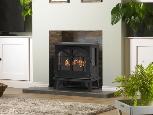 The Dimplex Beckley electric stove creates the perfect fireplace for your home and provides up to 2kW of heat. LED light effect, remote control, and thermostat at The Stove House Ltd West Sussex