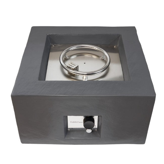 Field and Flame Aster Gas Fire Pit in Charcoal Grey - Charcoal Grey