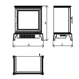 The Ravel 400Ce Contemporary Electric Stove