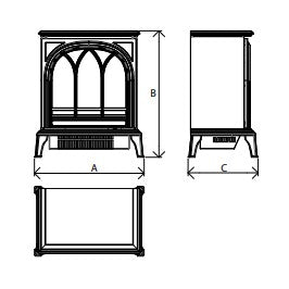The Ravel 400Te Contemporary Electric Stove