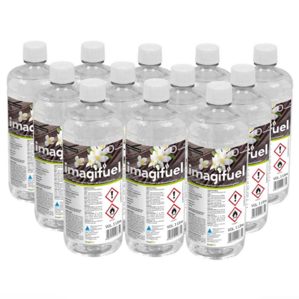 Vanilla Scented Premium Bioethanol Fuel - 12 x 1 Ltr Bottles, at The Stove House Ltd. West Sussex.