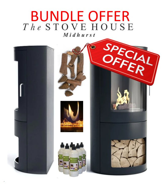 sale Imagin Burford Bioethanol Modern Stove Bundle Sale Offer with accessories / No Flue - The Stove House