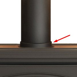 Broseley York Electric Stove Spigot / flue collar - The Stove House Midhurst Nr Chichester West Sussex