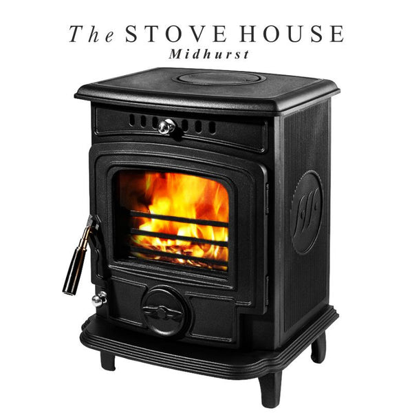 Baby Gabriel Hi Flame Wood burning Cast Iron Small Enamelled Stove – The  Stove House