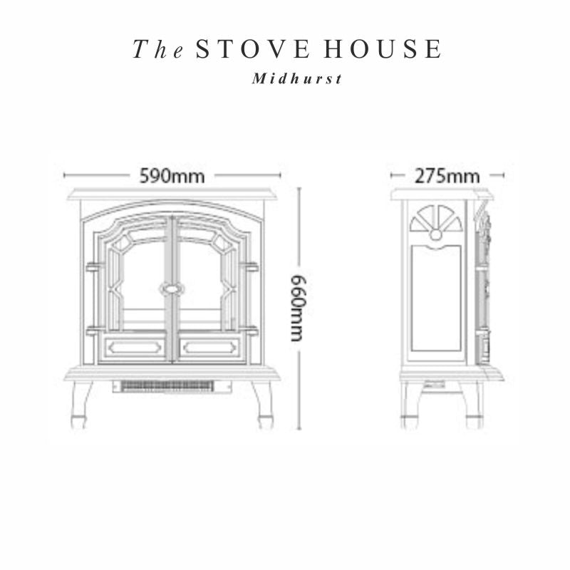 Broseley Lincoln Electric Stove - The Stove House Ltd. West Sussex.