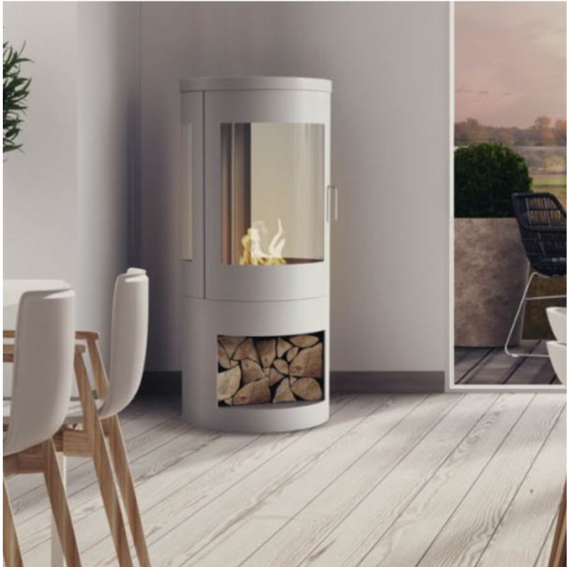 Howarth White Bioethanol Modern Stove / No Flue - The Stove House