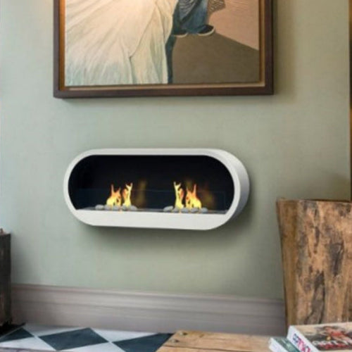Marlow Bioethanol White Contemporary Fire - The Stove House Midhurst Nr Chichester West Sussex