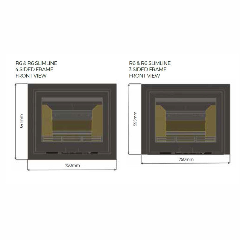 Di Lusso R6 Slimline Stove - The Stove House