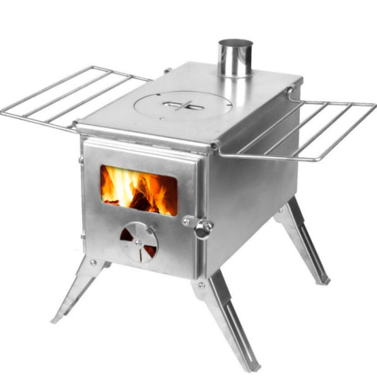 Portable Stainless Steel Wood Fired Camp Stove - The stove house 01730810931