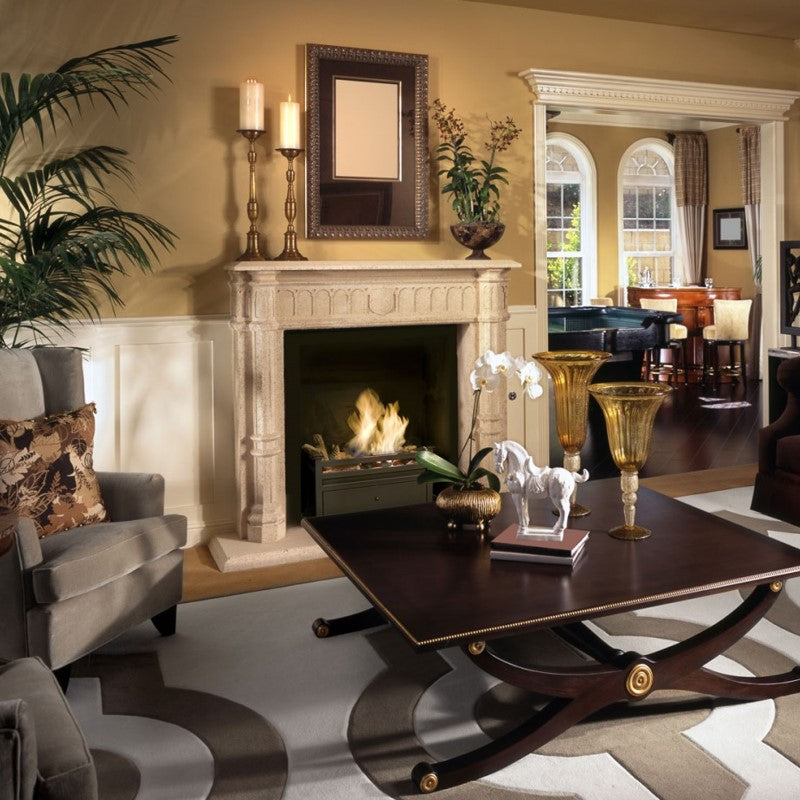 Black Satin Bio Ethanol Fire Grate. The basket is the perfect solution for a stylish fireplace & no flue or chimney is required as it's a Bioethanol fire & environmentally friendly. More stove & wood burner options available at The Stove House your local fireplace showroom West Sussex - Surrey - Hampshire 01730810931