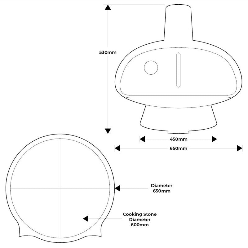 Roma Cast Iron Pizza Oven - The stove house