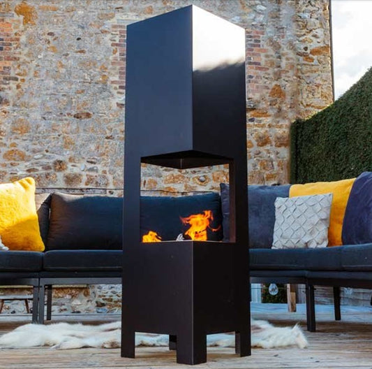 Deck Chimenea - Open Backed - The stove house