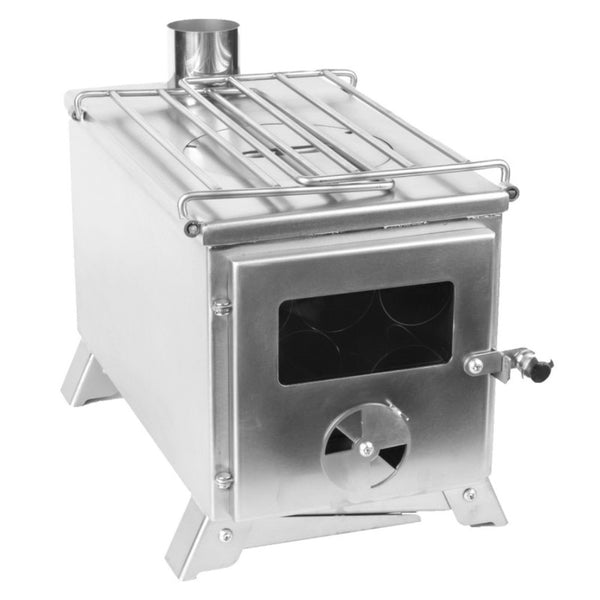 Dure Flue Portable Stainless Steel Wood Fired Camp Stove – The Stove House