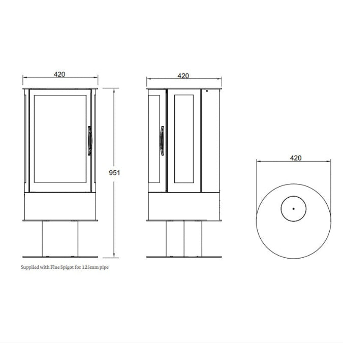 Solution Elegance Truflame LCD Electric Stove Package. Ultra-realistic flame effects and premium build quality at The Stove House Ltd. West Sussex.