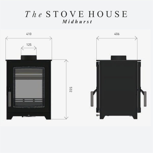New Parkray Aspect 4 Double Sided Single Depth Modern Stove - Hunter – The  Stove House