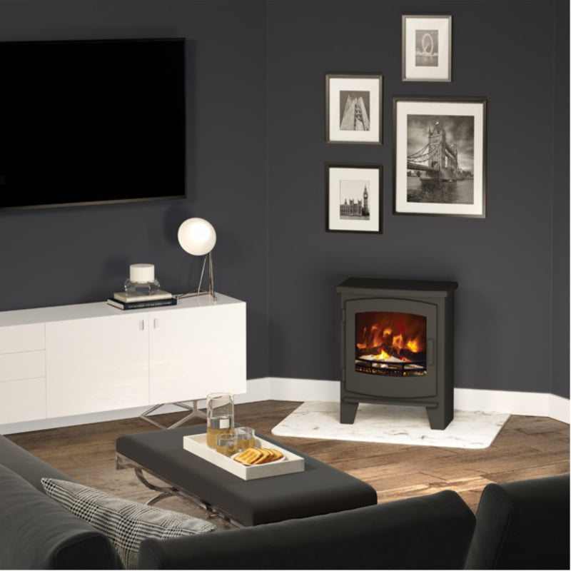 Broseley Evolution Black Beacon Electric Stove - Small & Large - The Stove House Midhurst Nr Chichester West Sussex