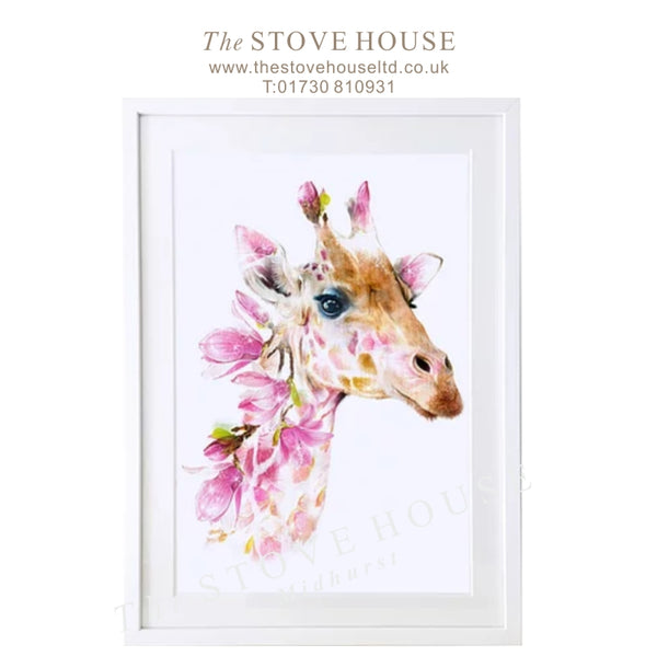 Botanical Art Prints: Giraffe - Beautiful Animal & Flower Pictures - The Stove House