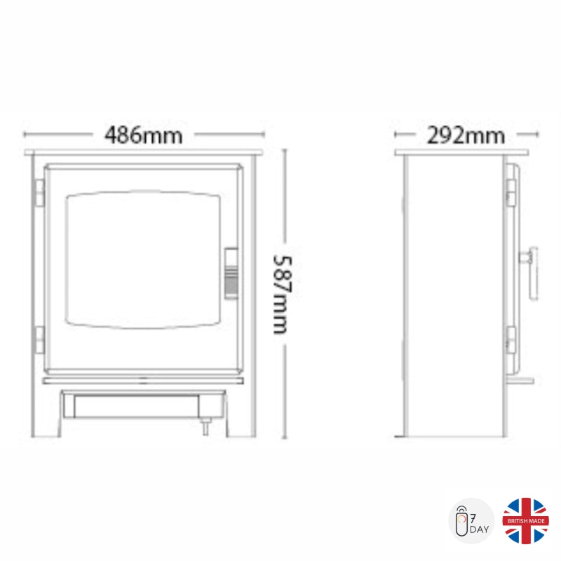 Broseley Evolution Desire 6 Electric Stove - The Stove House Midhurst Nr Chichester West Sussex