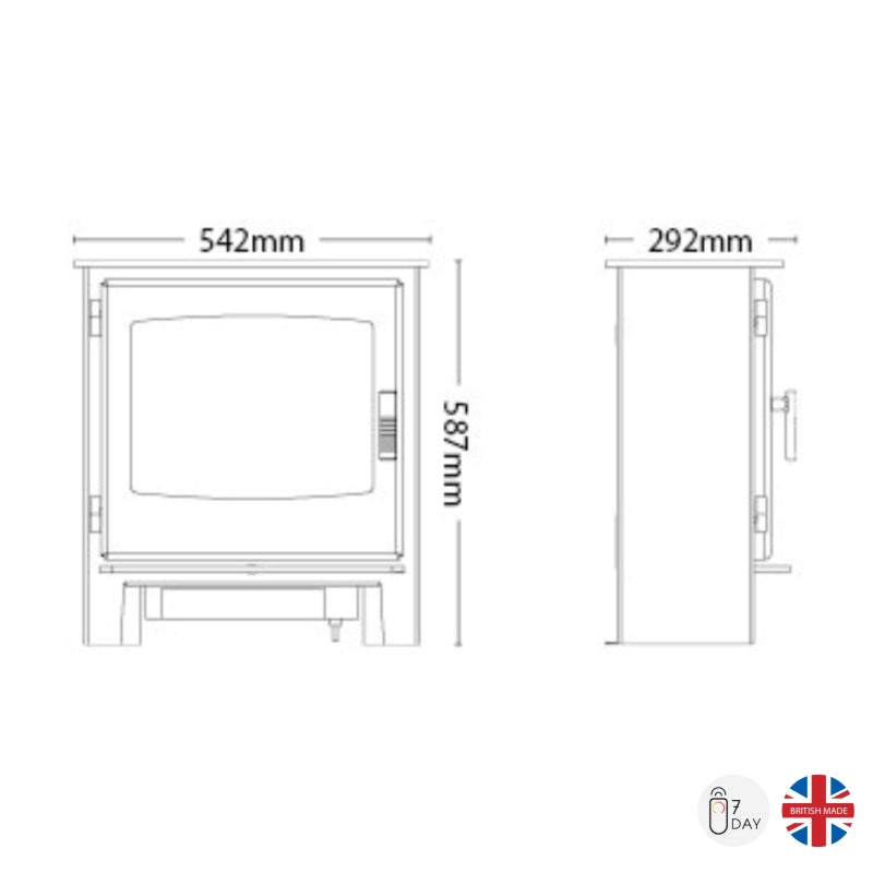 Broseley Evolution Desire 7 Electric Stove - The Stove House Midhurst Nr Chichester West Sussex